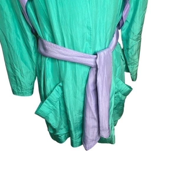 Stewart Sport Outfit Set Aqua and Lavender Silk 4 Piece Size XS Vintage 80s - Picture 3 of 15